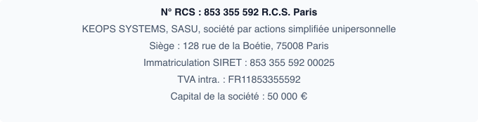Informations éditeur du site